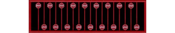 Tichy Train 2612 - N Scale Red Stop Signs 18pcs