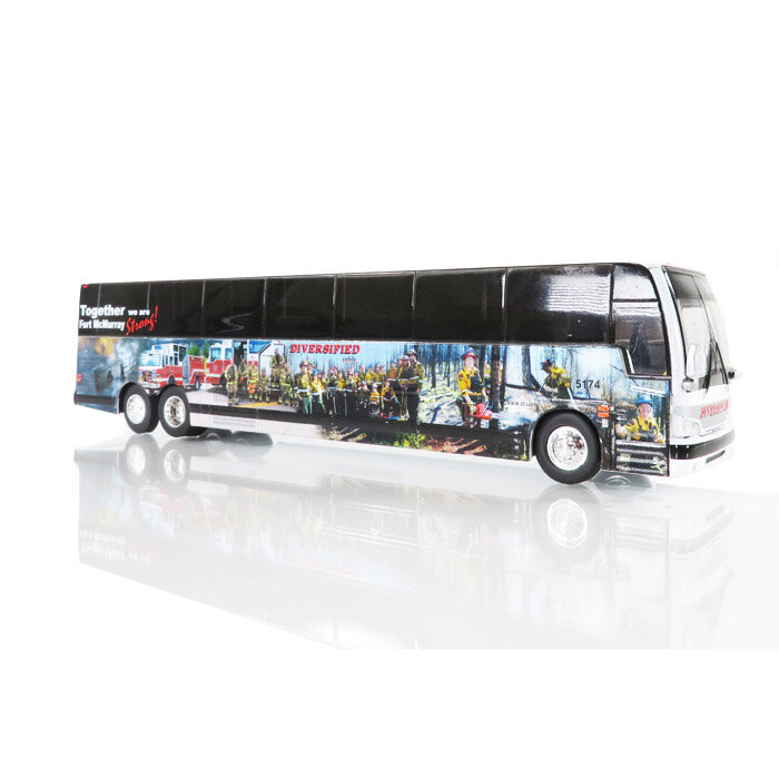 Iconic Replica 87-0266 - 1:87 Prevost X3-45 Coach: Diversified Fort McMurray Strong