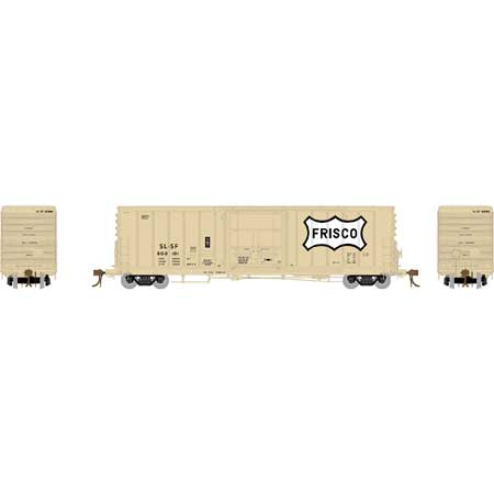 Athearn Genesis G26823 - HO Scale 50Ft PC&F Ext Post w/10ft-6inch Plug Box - Frisco (SLSF) #600101
