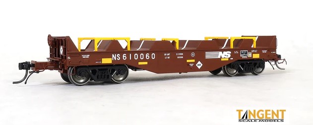 Tangent Scale Models 27014-8 HO Norfolk Southern G41A Repaint 1976 w/o Hoods PRR Shops G41A Coil Car #610047