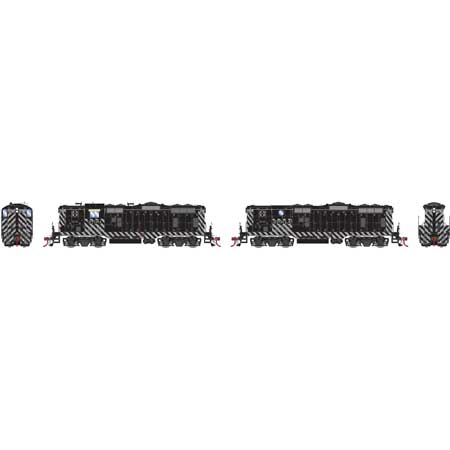 Athearn Genesis G82304 HO Scale - GP7 Diesel, A+B Sets, w/ DCC & Sound - ATSF Zebra Stripe #2791/2791A