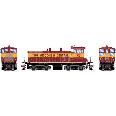 Athearn 28756 - HO RTR SW1500 Switcher - DCC & Sound - Wisconsin Central #1567