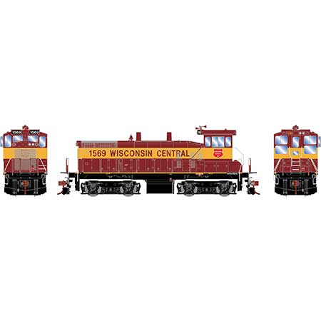 Athearn 28758 - HO RTR SW1500 Switcher - DCC & Sound - Wisconsin Central #1569