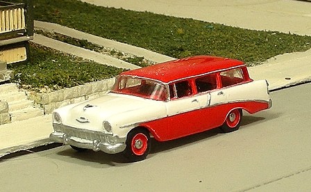 Sylvan Scale Models V-297 HO Scale - 1956 Chevy 210 Four Door Station Wagon - Unpainted and Resin Cast Kit
