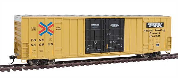 Walthers Mainline 3018 - HO 60ft Hi-Cube Plate F Boxcar - Trailer Train TBOX #660858