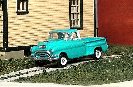 Sylvan Scale Models V-316 HO Scale - 1955-56 GMC 1/2 Ton Pickup - Unpainted and Resin Cast Kit