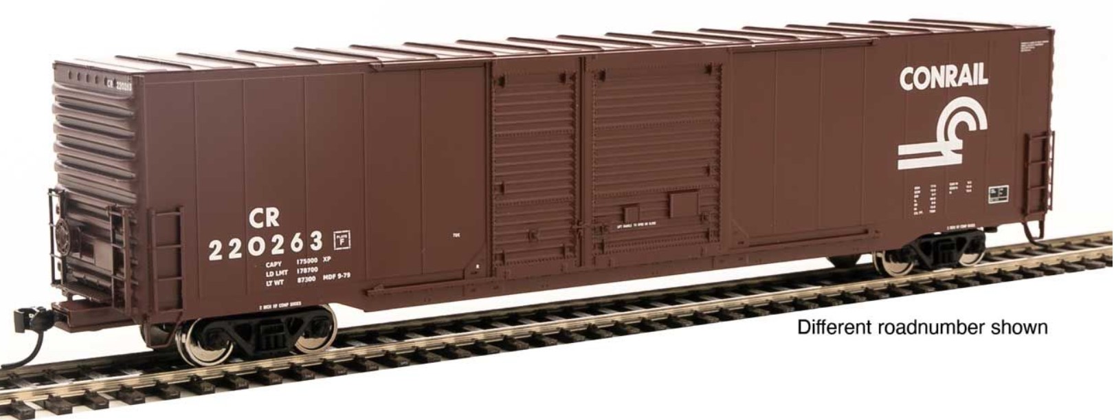Walthers Mainline 3201 HO 60ft Pullman-Standard Auto Parts Boxcar (10ft and 6ft doors) - Conrail #220233