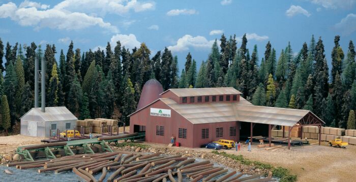Walthers Cornerstone 3236 - N Scale Mountain Lumber Company Sawmill - Kit
