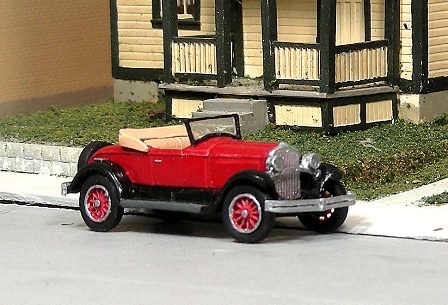 Sylvan Scale Models V-325 HO Scale - 1927 Jordan Playboy Roadster - Unpainted and Resin Cast Kit