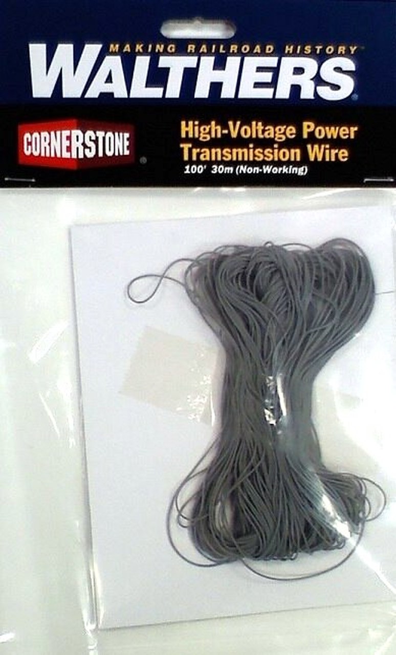 Walthers Cornerstone 3344 HO Scale - High Voltage Power Transmission Wire - 100Ft 30m (Non-working)