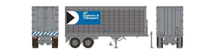 Rapido 403075 - HO 26Ft Can-Car Dry-Van Trailer - CP Express #7546