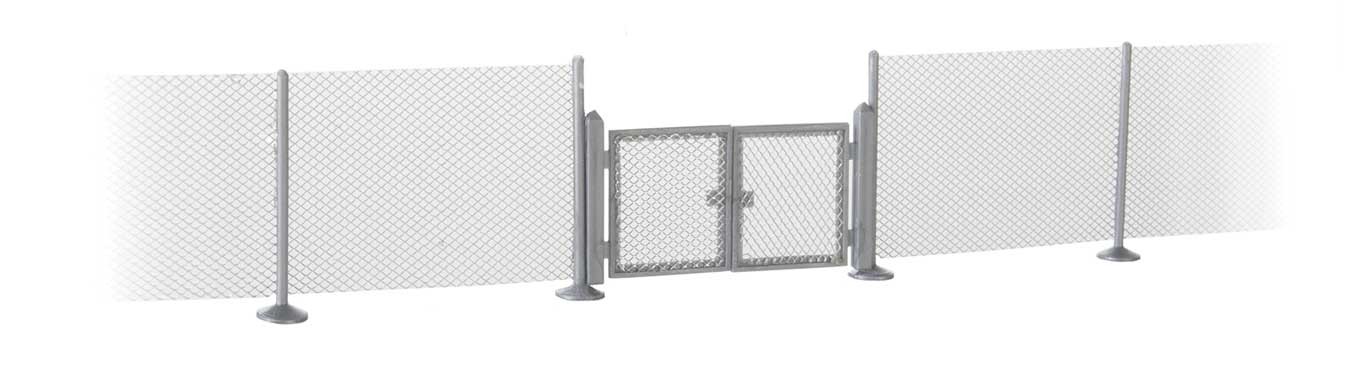 Walthers SceneMaster 4188 HO Scale - Metal Industrial Fence (Scale Model) - Kit