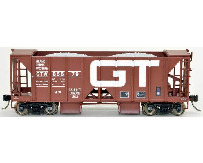 Bowser 42809 - HO RTR 70 Ton 2-Ballast Hopper with Side Chutes -GTWI #85679