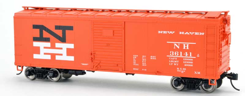 Bowser 42860 - HO RTR 40Ft Single-Door Steel Boxcar - New Haven #36185