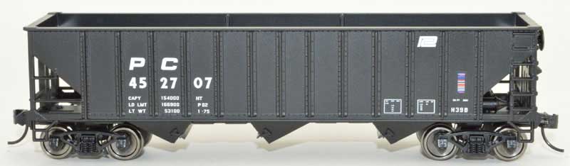 Bowser 42925 - HO 70-Ton 12-Panel Hopper - Penn Central (H39B) #452707