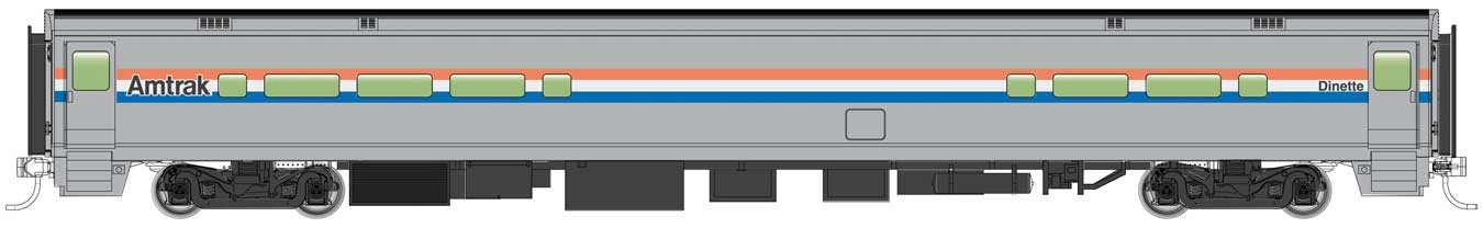 WalthersMainline 31050 HO Scale - RTR 85 ft Horizon Food Service Car - Amtrak (Phase III)