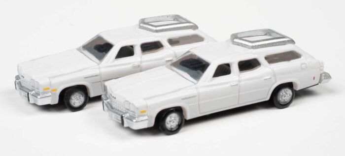 Classic Metal Works 50421 - N Scale 1976 Buick Estate Wagon - Liberty White (2/pkg)