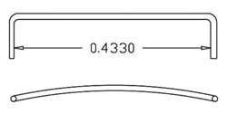 Cal Scale 505 HO - Window Roof Grabs for EMD FT & F Unit Diesels .012inch Wire - pkg(12)