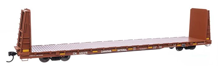 Walthers Mainline 50604 - HO RTR 68Ft Bulkhead Flatcar - Canadian National CN #622378