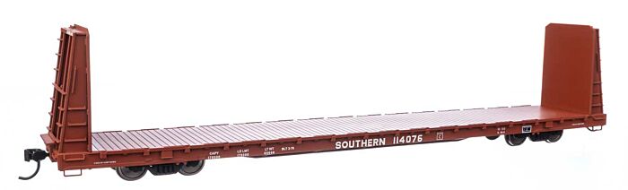 Walthers Mainline 50610 - HO RTR 68Ft Bulkhead Flatcar - Southern Railway #114076