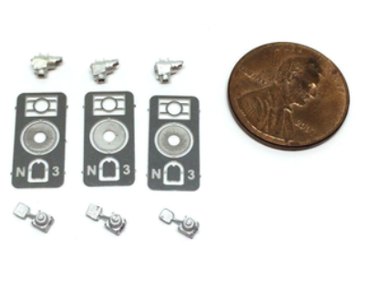 ShowCase Miniatures 513 - N Scale Dwarf Signals (3 pkg)