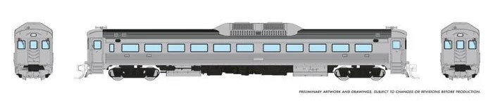 Rapido 516094 - N Budd RDC-1 (Ph 1) - DC/Silent - Painted, Unlettered