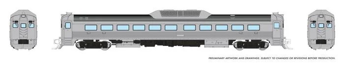 Rapido 516095 - N Budd RDC-1 (Ph 2) - DC/Silent - Painted, Unlettered