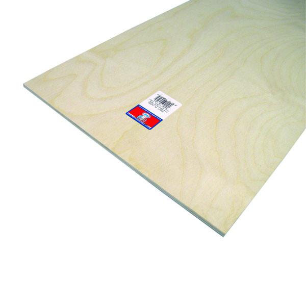 Midwest Products 5316 - Craft Plywood Sheet - 12 x 24inch x 1/4inch Thick - Single Piece