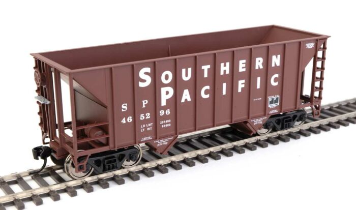WalthersMainline HO 56625 34ft 100 Ton 2 Bay Hopper - Southern Pacific #465296