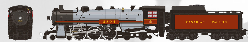 Rapido 601013 - HO Scale H1a Hudson Steam - DC/DCC Ready - Canadian Pacific (Beaver Shield) #2809
