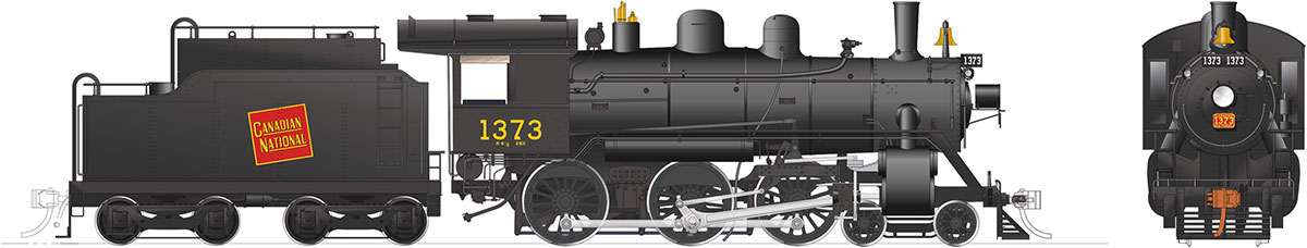 Rapido 603503 - HO H-6-G - DCC & Sound - Canadian National Railway (Tilted Wafer) #1373