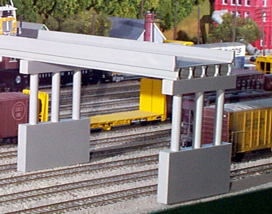 Rix Products 162 - N Scale 50ft Modern Highway Overpass Deck w/Pier