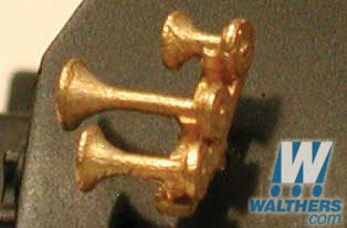 Cal Scale 643 HO - Nathan K3 K3LA 3-Chime Air Horn - Lost Wax Brass Casting