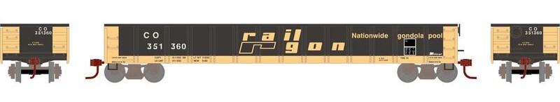 Athearn 6622 - N Scale 52Ft Mill Gondola - C&O Railgon #351360