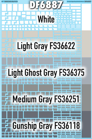 SmokeBox Graphics DF6887 - HO Straight-Edged Gray Paint Out Blanks