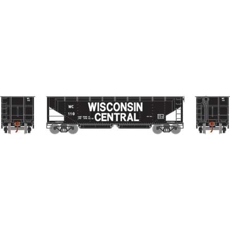 Athearn 7076 - HO RTR 40Ft Offset Ballast Hopper w/Load - Wisconsin Central #110