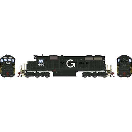 Athearn 71593 - HO RTR SD39 - DCC & Sound - Guilford/Boston & Maine #690