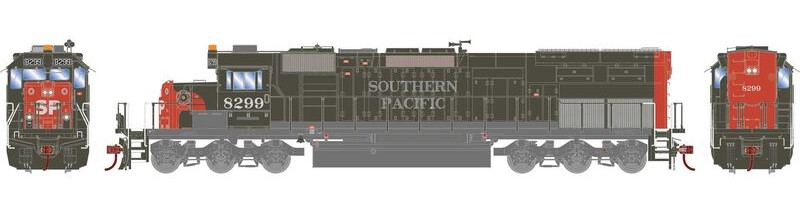 Athearn 72064 - HO RTR SD40T-2 - DCC Ready - Southern Pacific (SP 1990s) #8299