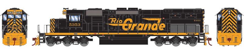 Athearn 72073 - HO RTR SD40T-2 - DCC Ready - D&RGW Rio Grande #5353