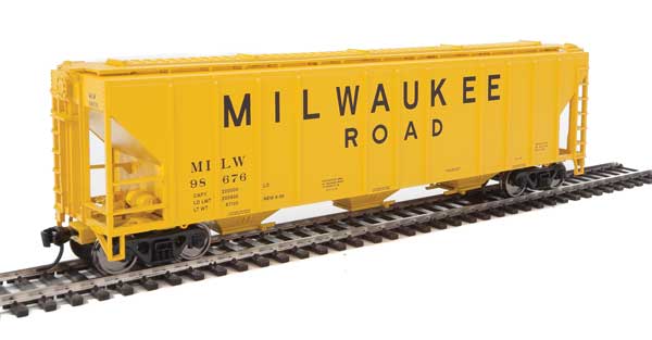 Walthers Mainline 7469 - HO 50ft PS-2 CD 4427 Covered Hopper - Milwaukee Road #98710