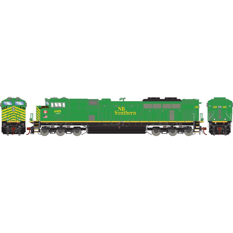 Athearn Genesis G75666 - HO EMD SD70M-2 Diesel - DCC & Sound - New Brunswick Southern Railway #6401