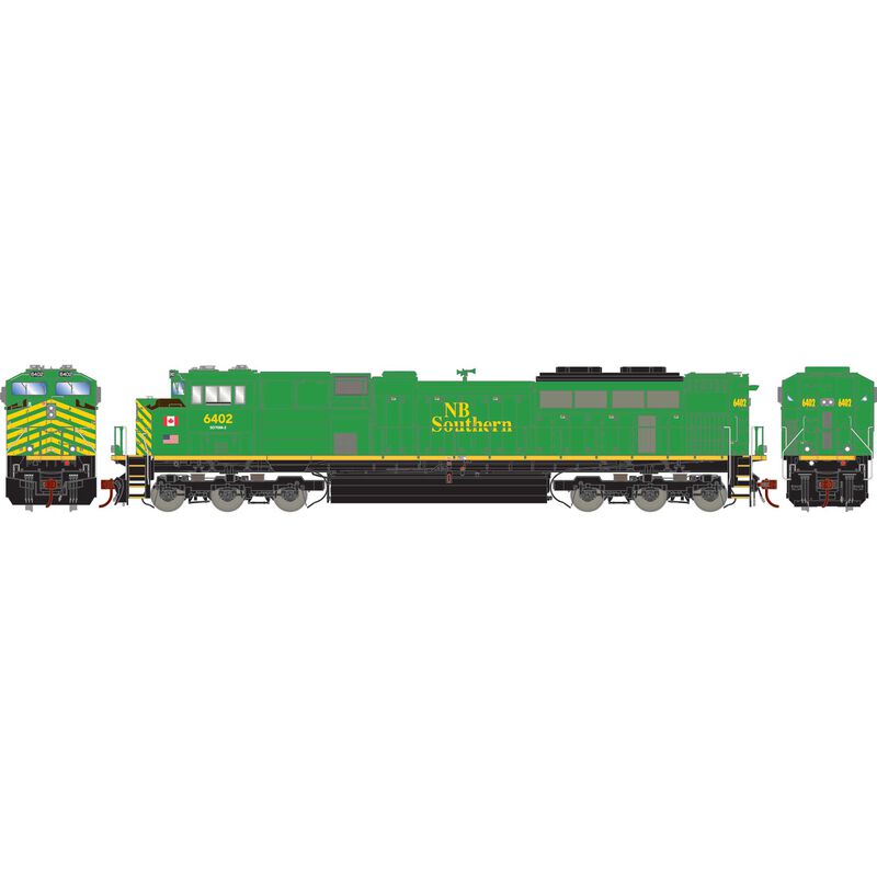 Athearn Genesis G75667 - HO EMD SD70M-2 Diesel - DCC & Sound - New Brunswick Southern Railway #6402