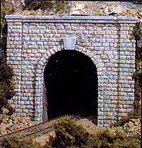 Woodland Scenics 1253 HO Tunnel Portal-Cut Stone - Single Track