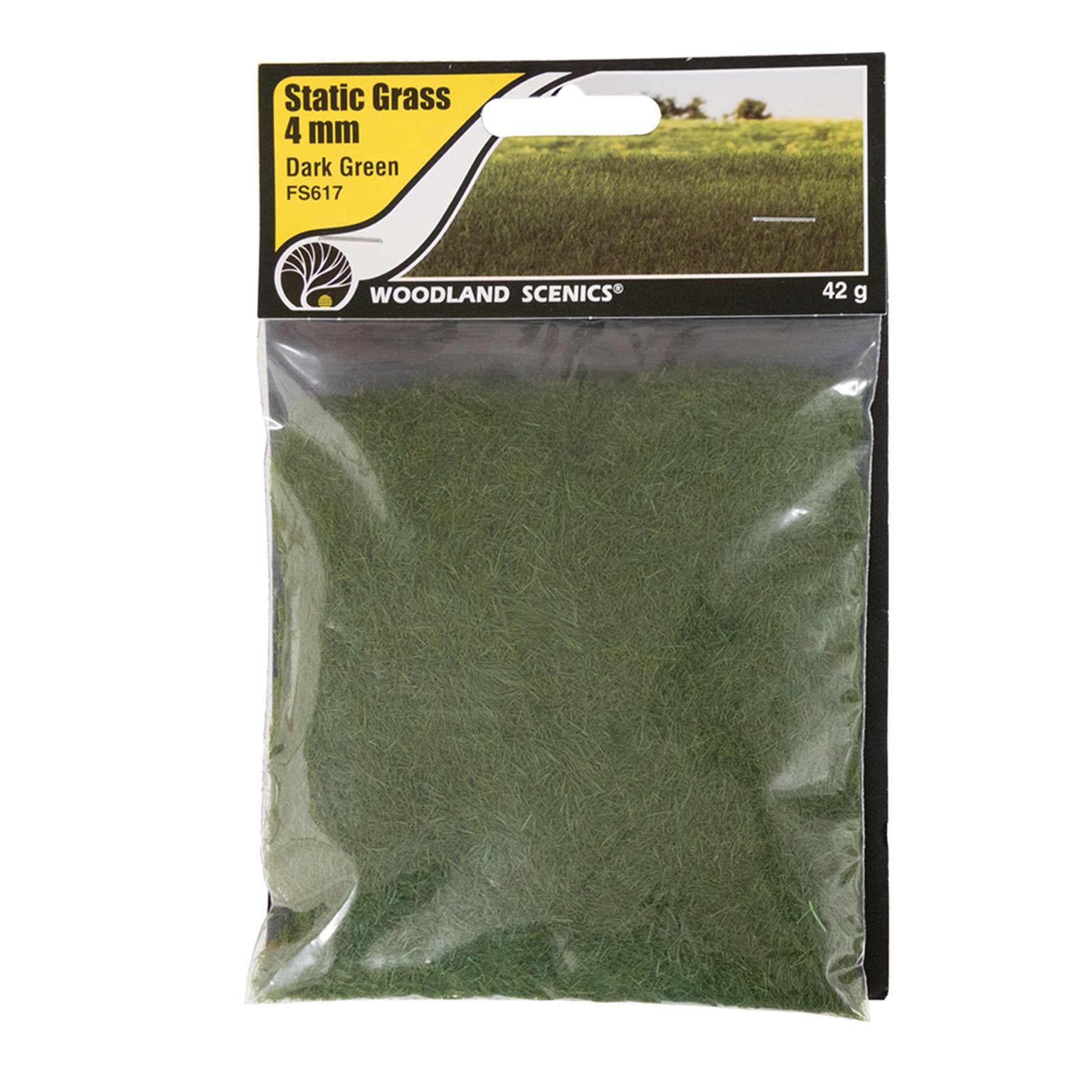 Woodland Scenics Static Grass 617 4 mm Dark Green