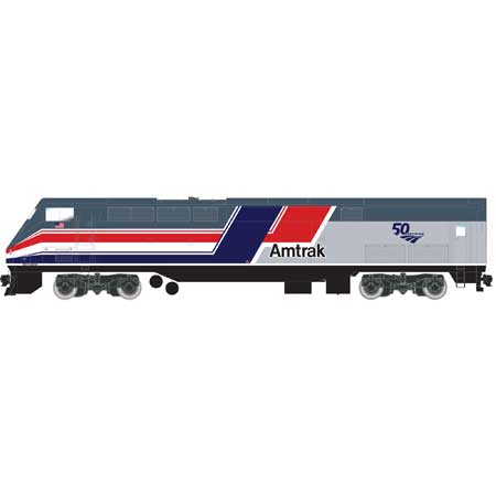 Athearn G81316 - HO Scale AMD103/P42 - DCC & Sound - Amtrak (50th Anniversary, Dash 8 Phase 3) #160