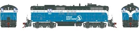 Athearn Genesis G82274 - HO GP9 - DCC Ready - Great Northern #682