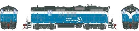 Athearn Genesis G82376 - HO GP9 - DCC & Sound - Great Northern #688