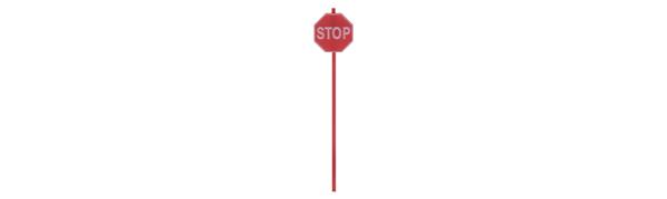 Tichy Train Group 8247 - HO Modern Stop Sign