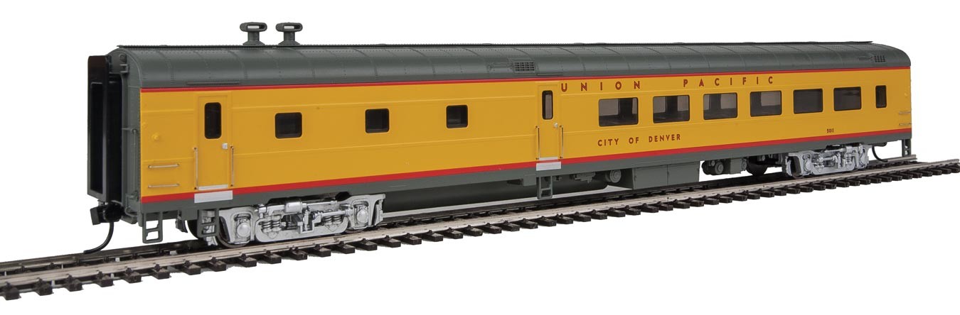 Walthers Proto 18605 - HO 85ft ACF 48-Seat Diner - Lighted - Union Pacific (City of Denver) #5011