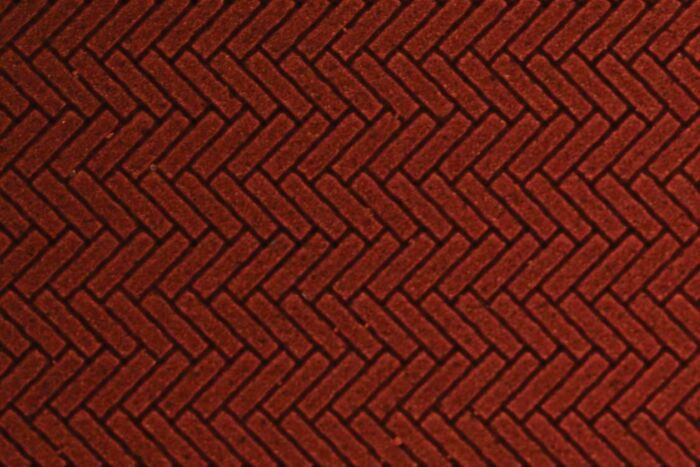 Chooch 8661 - HO/N Flexible Herringbone Dark Red Brick Sheet (2-Pack) - Small